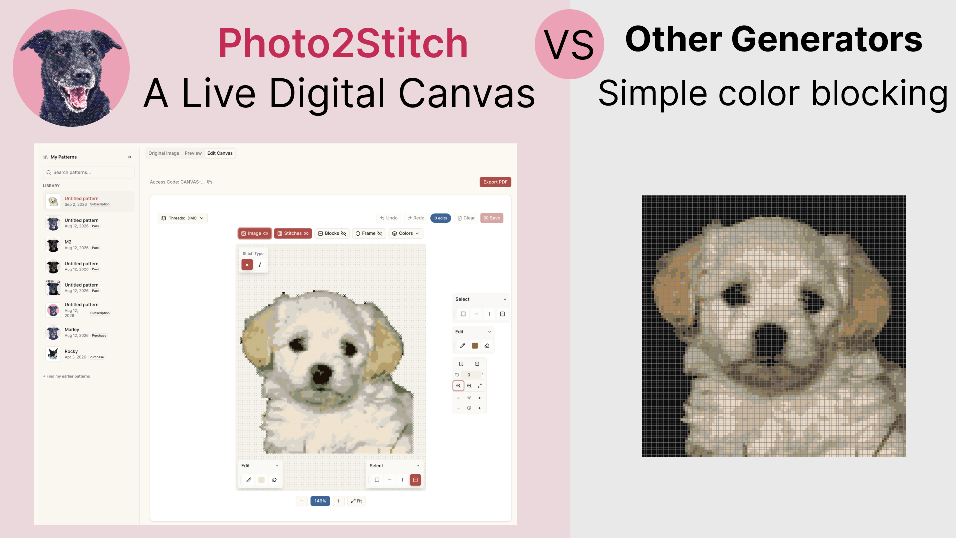 Photo2Stitch vs Pic2Pat, Which Photo to Cross Stitch Converter?
