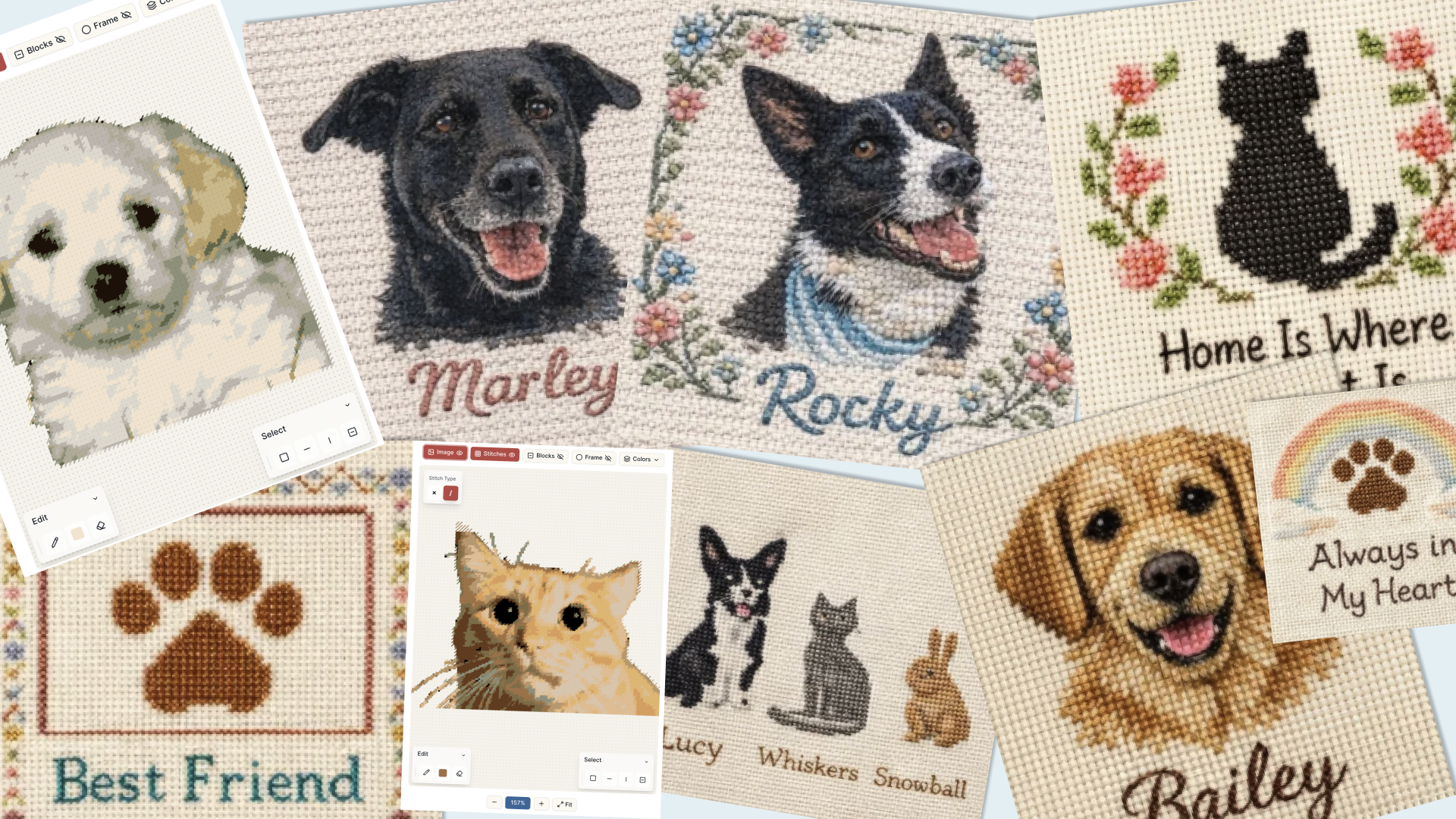 Turning a Pet Photo into a Cross Stitch Portrait